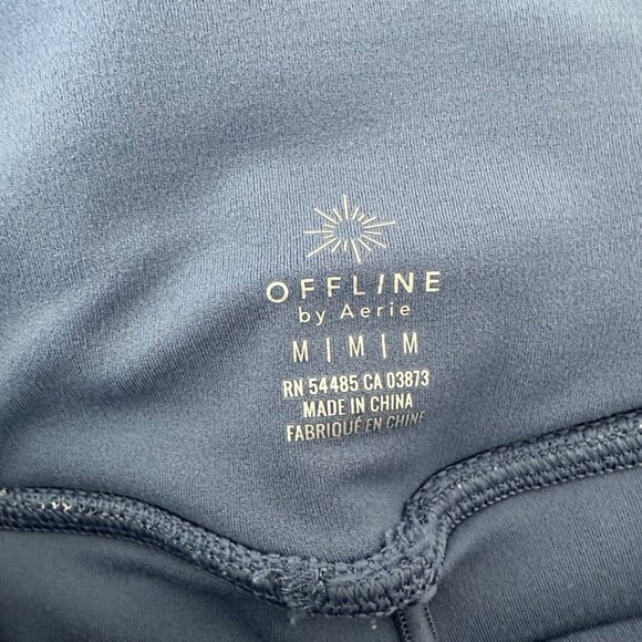 Aerie Offline Floral Print Activewear Mini Skort Blue Lightweight Sz M - Picture 6 of 8